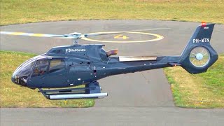 Airbus Helicopters H130 EC130T2  PHWTN  Startup and Takeoff at Nancy Essey Airport  Helicopter [upl. by Vasta]