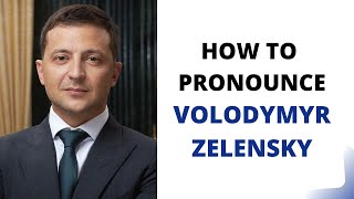 How To Pronounce VOLODYMYR ZELENSKY In English  VOLODYMYR ZELENSKY Pronunciation [upl. by Eliott]