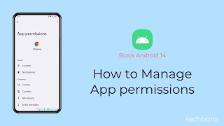 How to Manage App permissions Android 14 [upl. by Longley]