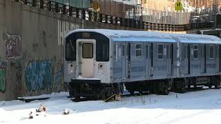 MTA NYC Subway R110A Cars Sitting at South Brooklyn Railway Yard [upl. by Jacquenetta]