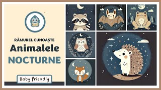 Animalele nocturne  video babyfriendly 03 ani [upl. by Htiduy]