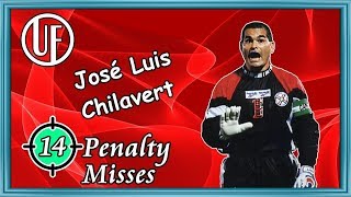 José Luis Chilavert 14 Penalty Misses HD [upl. by Ibed]