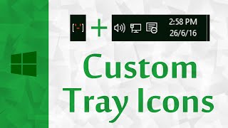 Windows Custom System Tray Icons Windows 10  Show amp Hide Custom Icons In Notification Area [upl. by Ydner]