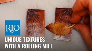 How to Apply Unique Textures with a Rolling Mill [upl. by Nodnerb]