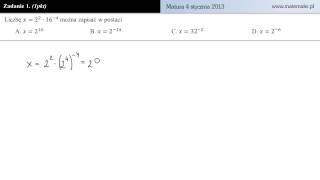 Zadanie 1  matura próbna 4 styczeń 2013 [upl. by Asiel]