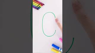 Write the Alphabet Capital Letter C kidslearning kidsvideo educationalplay preschool alphabet [upl. by Hrutkay]