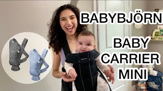 HOW TO USE BABY BJORN CARRIER WITH A BABY [upl. by Ennazor]