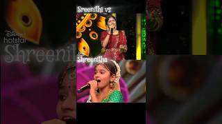 Sreenithi vs Shreenitha🔥 Minsara kanna song🤩 shorts  Asyourwish super singer [upl. by Adalia442]