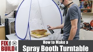 How to Make a 5 DIY Spray Booth Turntable [upl. by Airotciv]