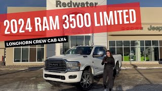 New 2024 Ram 3500 Limited Longhorn Crew Cab 4x4  Stock  RR36018  Redwater Dodge [upl. by Nayr]