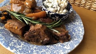 POT ROAST WITH SWEET POTATOES amp PARSNIPS [upl. by Gans]