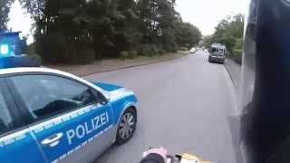 Epic Moped Police Chase in Germany Roller Verfolgungsjagd [upl. by Marguerita]