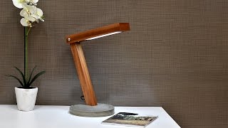 Diy LED Desk Lamp With Concrete Base [upl. by Nawuj]