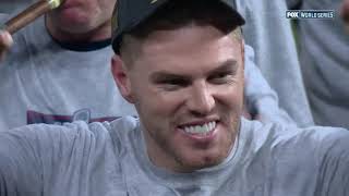 Braves Freddie Freeman wins first World Series title in 12year career World Series Highlights [upl. by Rebor]