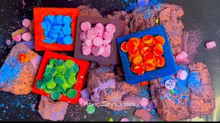 ASMR  Lavender Pasted  Vibrant Dyed Mini Circle Bombs [upl. by Tiernan612]