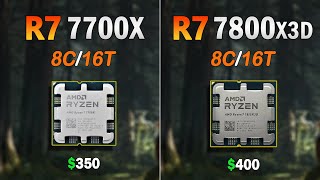 AMD Ryzen 7 7800X3D vs Ryzen 7 7700X  Shocking results  Benchmarks in 12 Applications and Games [upl. by Nemraciram889]