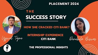 Summer Internship Experience  PPO Offer Citi Bank  Placement 2024  VIT Bhopal  Campus Placement [upl. by Fishman]