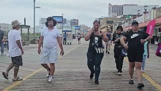 Broadwalk Tour in Atlantic City ⛱️ Summer ☀️ [upl. by Einattirb496]