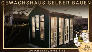 Build a DIY old windows garden house greenhouse by yourself  get free construction plan [upl. by Meean]