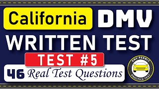 2024 California DMV Written Test 5  46 Real Test Questions  California DMV Practice Test [upl. by Yseult]