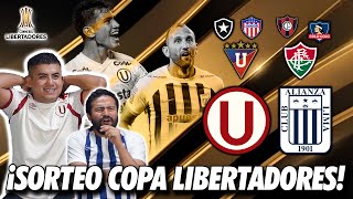 SORTEO ConmebolLIBERTADORES 2024  ¡LA U Y ALIANZA YA CONOCEN SUS RIVALES  REACCIÓN de AMIGOS [upl. by Ichabod]