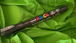 Uni POSCA KUMAŞ boyası kalemi kumasboyası uniposca best pencil [upl. by Stinky619]