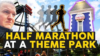 Alton Towers Half Marathon  Run  Runthrough  Vlog  2023 [upl. by Trudnak]