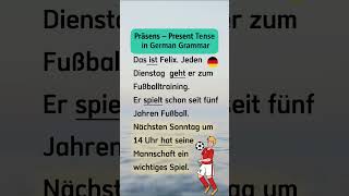 Präsens – Present Tense in German Grammar presenttenses germangrammar [upl. by Kaden]