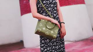 2023 Louis Vuitton ONTHEGO PM Tote ReviewTry on [upl. by Aihsenat]