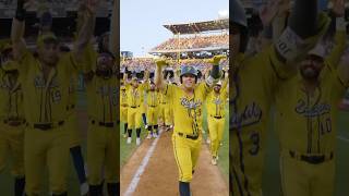 Hands up for the coolest walk up ever 🙌🙌🙌 savannahbananas mlb macklemore cantholdus walkup [upl. by Ahsiuqel319]