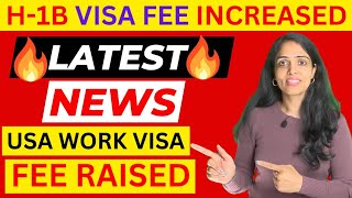 H1B VISA Fee Increased 2024 Latest News USA Visa Fee for Indians USA Work Visa Fee Raised hindi [upl. by Aihsyak]