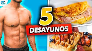 5 DESAYUNOS saludables para PERDER GRASA I Desayuno y perder grasa [upl. by Haff]