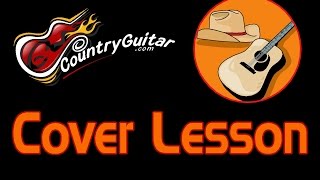 Cover Lesson 2 Lady Antebellum Hey Bartender Guitar Solo [upl. by Nevlin962]