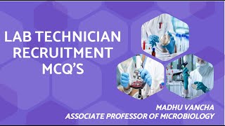 MHSRB TELANGANA LAB TECHNICIAN RECRUITMENT MCQS MICROBIOLOGY MCQS [upl. by Lyudmila]