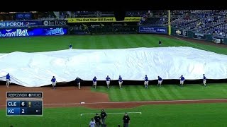 CLEKC The umpires call for the tarp in the 8th [upl. by Jews]