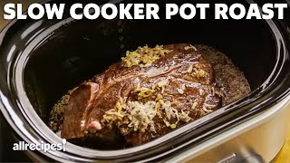 How to Make Slow Cooker Pot Roast  Allrecipes [upl. by Shirlene]