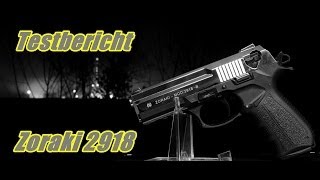 Zoraki 2918 Review  Test in 9mm PAK Schreckschusswaffe [upl. by Ainslie]