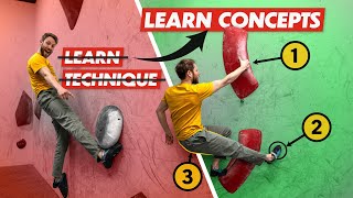 Learn 100 Climbing Techniques With Just 4 Movement Concepts [upl. by Brunhilde]