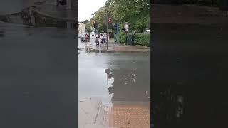 Almost Splashed by a Car on Cally Road in London 🌧 [upl. by Ellives]