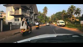 Drive thru from Candolim to Bagga Beach  Goa candolimbeach baggabeach goa4kdrive goa beaches [upl. by Aniv]