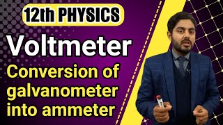 Voltmeter class 12  Conversion of galvanometer into voltmeter class 12  kpk board punjab board [upl. by Pellikka]