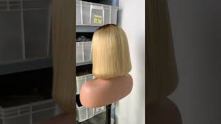 Anyone like ombre blonde full frontal bob wig [upl. by Chema]