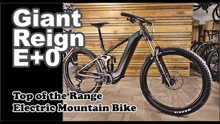 2022 Giant Reign E0  Top of the Line EMTB Enduro Electric Mountain Bike  Review Specs details [upl. by Hallam862]