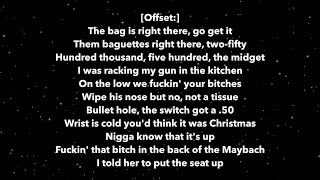 Migos freestyle L A Leakers 111 Lyrics [upl. by Eiramaliehs]