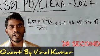 SBI PO Quant 2024  Top 3 Approximation Maths Questions  DAYS  11  Quant By Viral Kumar [upl. by Nole]