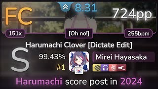 🔔 Mirei Hayasaka  Will Stetson  Harumachi Clover Oh no HDNCHRFL 9943 FC 1  724pp [upl. by Qerat]