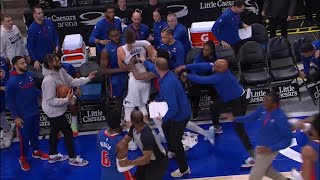 Magic vs Pistons FIGHT Killian Hayes Knocks Out Mo Wagner 😳 [upl. by Casmey]