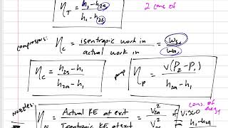 Thermodynamics  712 Isentropic Efficiency of steady flow devices [upl. by Lara]