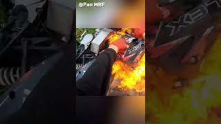 Riders Worst Nightmare Bike Catches Fire While Riding 😱 [upl. by Suoiradal262]