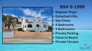 BSVS1399 Detached Villa Mojacar 379000€ 4 Bedrooms 3 Bathrooms [upl. by Harland]